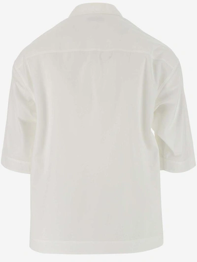 Shop Valentino Shirts In Bianco