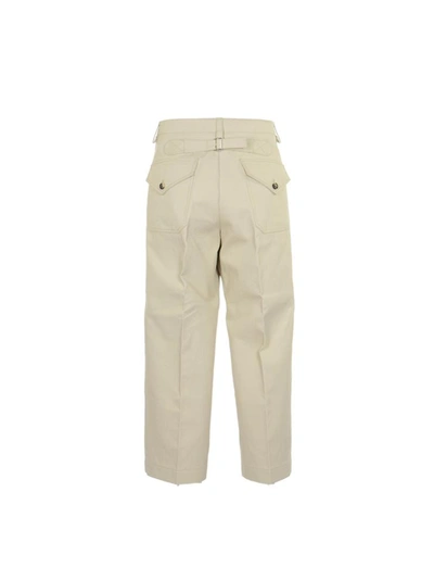 Shop Kenzo Trousers Beige