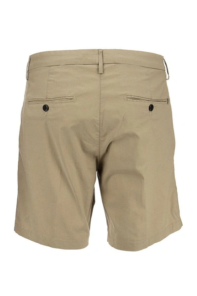 Dondup Concealed-front Shorts In Sand