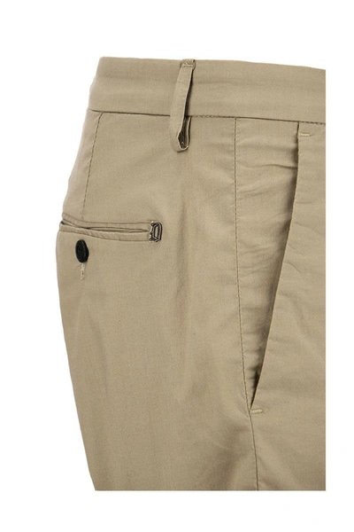 Dondup Concealed-front Shorts In Sand