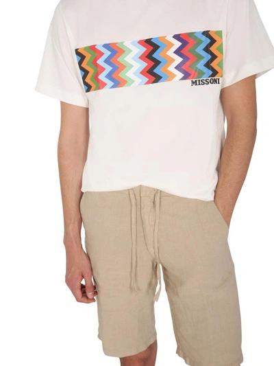 Shop Missoni Crew Neck T-shirt In Multicolour