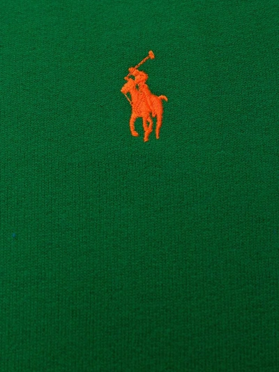 Shop Polo Ralph Lauren Classic Pony Logo Hoodie In Green