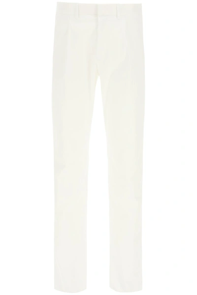 Shop Caruso Cargo Trousers With Pleats In Bianco