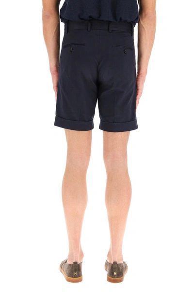 Shop Gm77 Cotton Shorts In Dark Navy