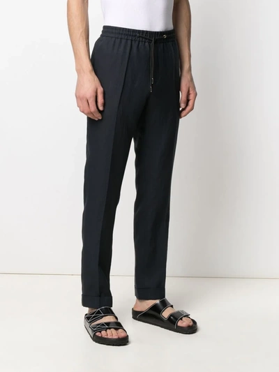 Shop Paul Smith Tapered Trousers In White