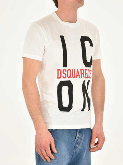 Shop Dsquared2 White Logo T-shirt