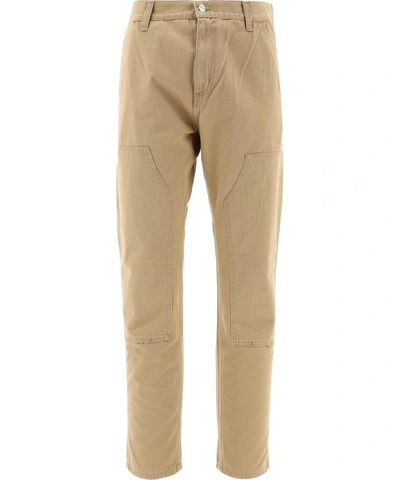 Shop Carhartt "ruck Double Knee" Cargo Pants In Beige