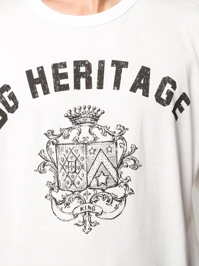 Shop Dolce & Gabbana Heritage Logo T-shirt In White