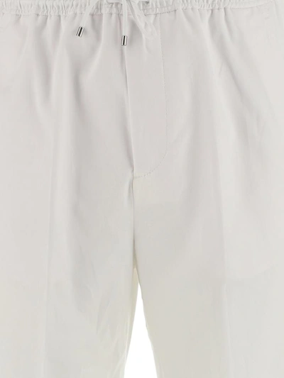 Shop Valentino Trousers In Bianco