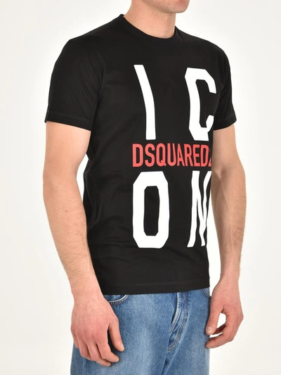 Shop Dsquared2 Black Logo T-shirt