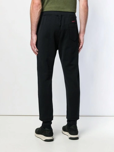 Shop Dsquared2 Slouch Fit Logo Sweatpants In Black