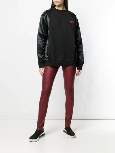 Shop Adidas X Alexander Wang Aw Crewneck Sweatshirt In Black