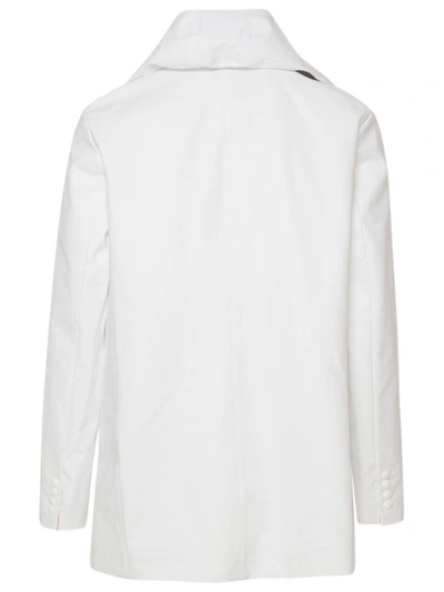 Shop Thom Browne White Parka