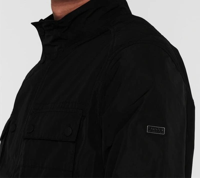 Shop Barbour Stannington Casual Jacket In Black