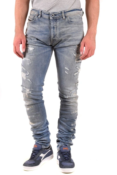 Shop Diesel Black Gold Jeans In Denim