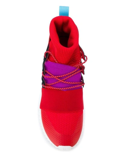 Shop Adidas Originals Adidas Tubular Doom Winter Sneakers In Red