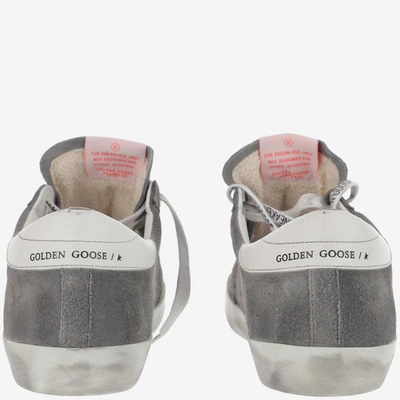 Shop Golden Goose Sneakers In Grey Blue