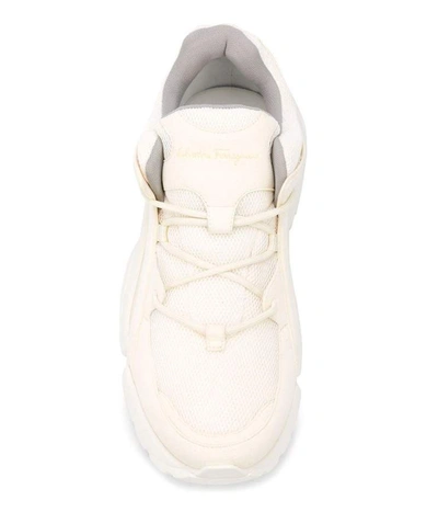 Shop Ferragamo Salvatore  Skylar Sneakers In White