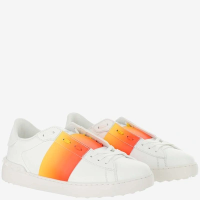 Shop Valentino Sneakers In Bianco/rosso-giallo/bianco