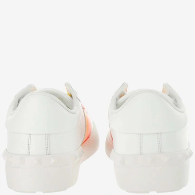 Shop Valentino Sneakers In Bianco/rosso-giallo/bianco