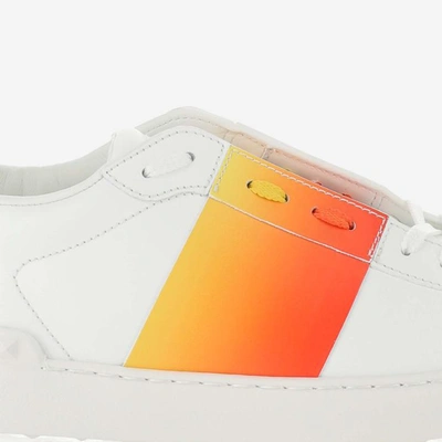 Shop Valentino Sneakers In Bianco/rosso-giallo/bianco