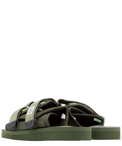 Shop Suicoke "moto-cab" Sandals In Green