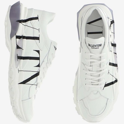 Shop Valentino Sneakers In Bianco