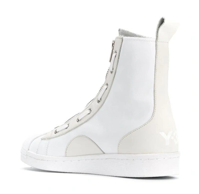 Shop Y-3 Pro Zip High-top Sneakers In White