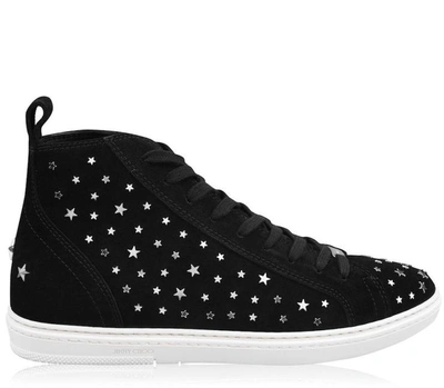 Shop Jimmy Choo Colt Star Studs Sneakers In Black