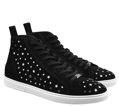 Shop Jimmy Choo Colt Star Studs Sneakers In Black