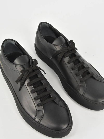 Shop Common Projects Black Achilles Sneakers
