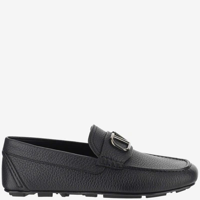 Shop Valentino Flat Shoes In Nero