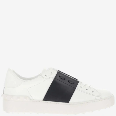 Shop Valentino Sneakers In Bianco/nero/bianco