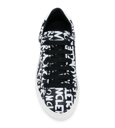 Shop Moncler New Leni Logo Sneakers In Black