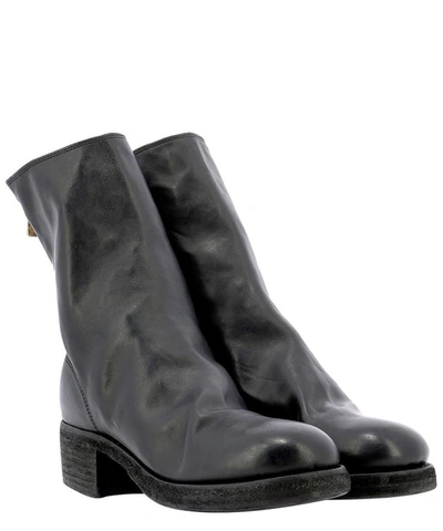 Shop Guidi Back Zip Ankle Boots In Black  