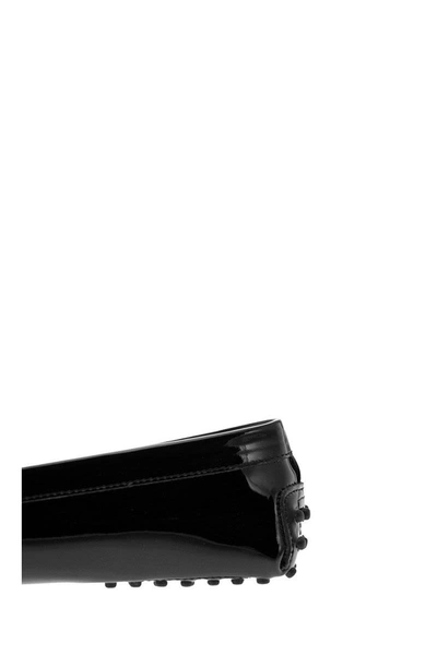 Shop Tod's Gommino Moccasin In Patent Leather In Black
