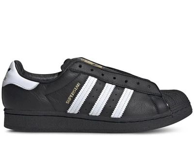 Shop Adidas Originals Adidas  Superstar Laceless Sneakers In Black