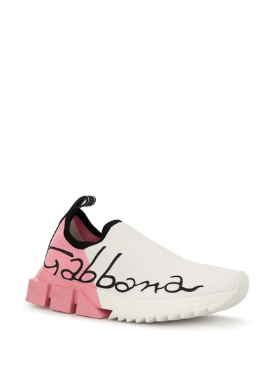 Shop Dolce & Gabbana Dolce&gabbana Colour Block Sorrento Sneakers In Silver
