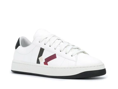 Shop Kenzo Kourt Lace Up Sneakers In White