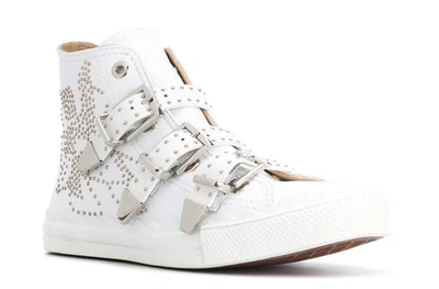Shop Chloé Kyle Sneakers In White