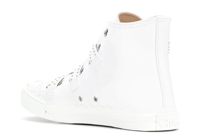 Shop Chloé Kyle Sneakers In White