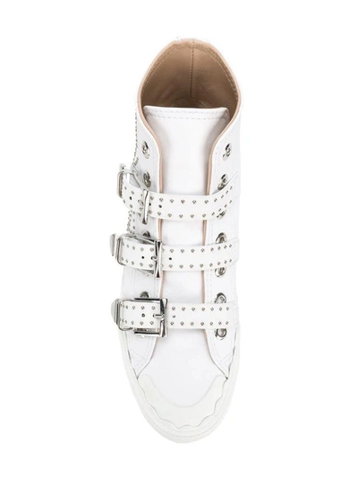 Shop Chloé Kyle Sneakers In White