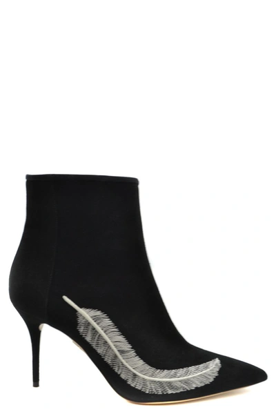 Shop Charlotte Olympia Bootie In Black