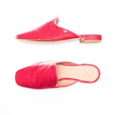 Shop Tory Burch Loafers Carlotta Slide Leather Pink In Garden