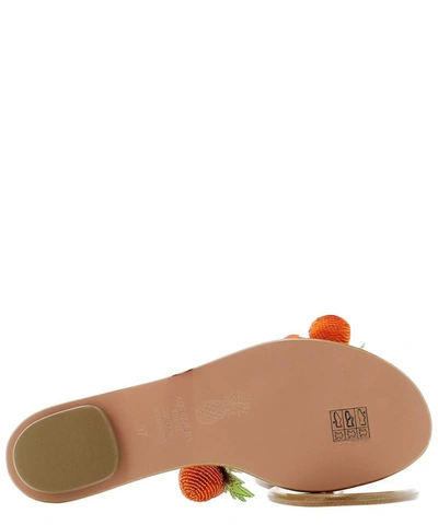 Shop Aquazzura "arancina" Sandals In Orange