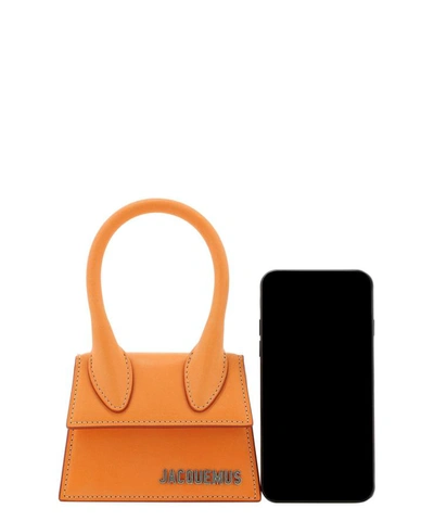 Shop Jacquemus "le Chiquito" Handbag In Orange