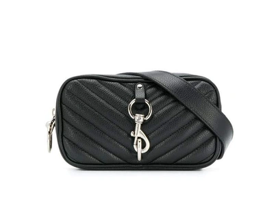 Shop Rebecca Minkoff Camera Belt Bag Pebble In Black