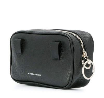 Shop Rebecca Minkoff Camera Belt Bag Pebble In Black