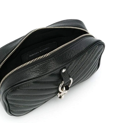 Shop Rebecca Minkoff Camera Belt Bag Pebble In Black