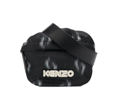 Shop Kenzo Logo Bum Bag In Black